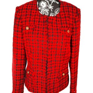 Red Tweed Blazer